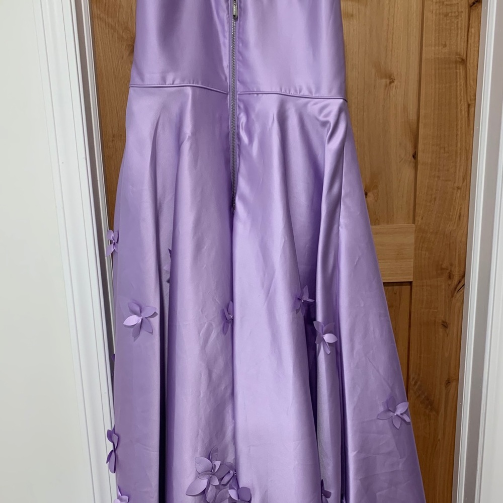 Sherri Hill Lilac Floral Ball Gown 52581 - Picture 4 of 13